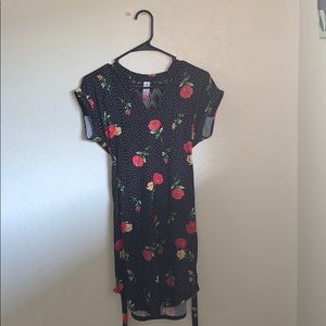 Rose Polka Dotted Dress- No Boundaries (Small)